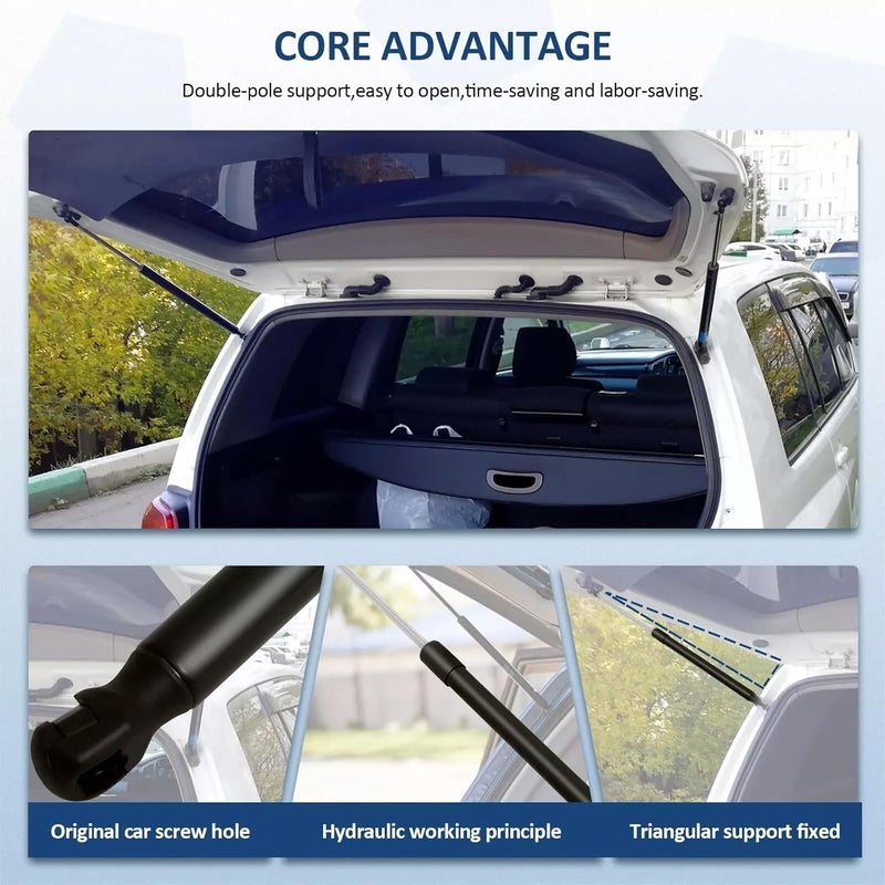 JSTEE Compatible with Honda Pilot 2009-2015 Rear Window Glass Lift Gas Supports Struts 2 Pack,6649, PM1111, SG326019,with Screwdriver for Install - Image 2